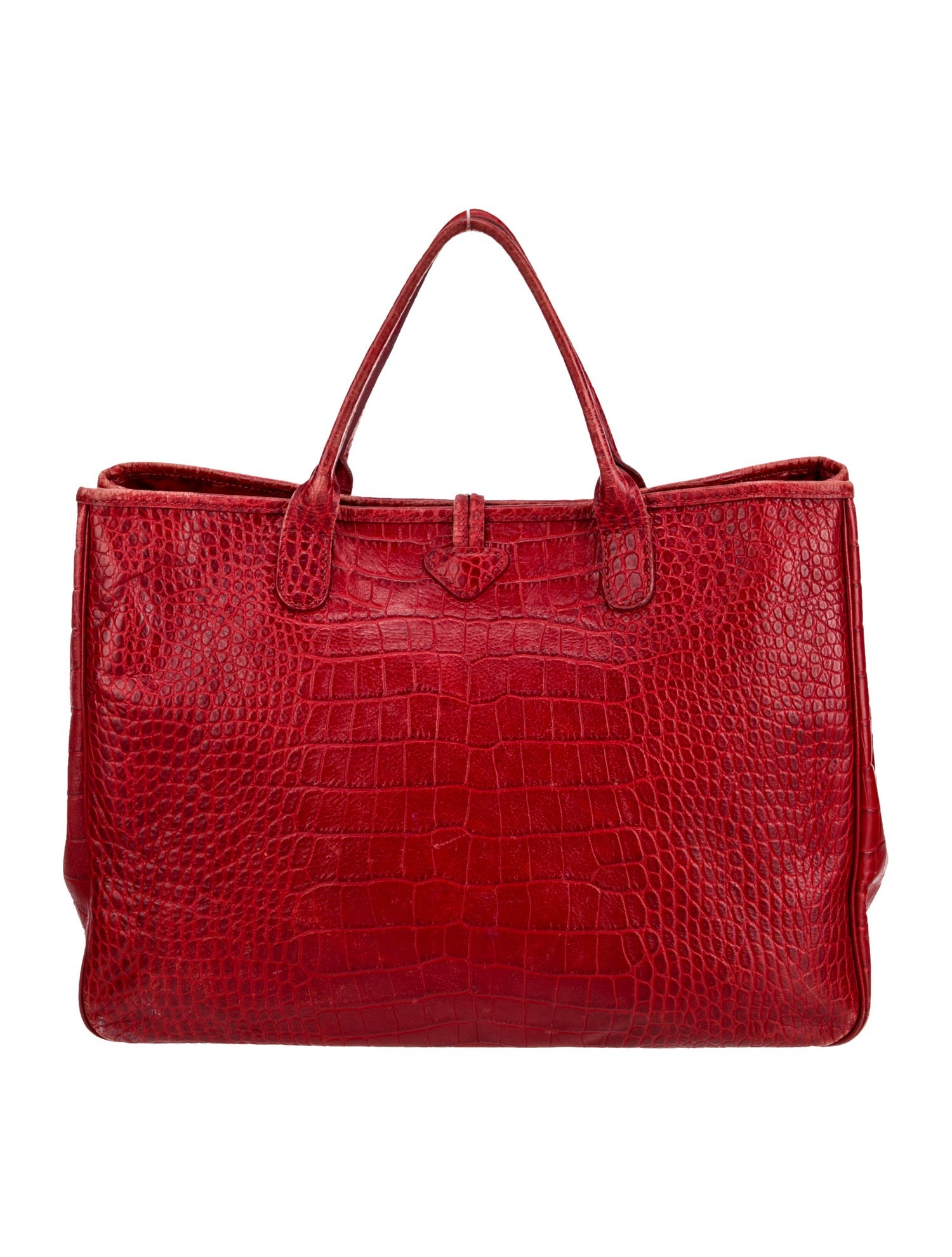 Longchamp Embossed Leather Tote